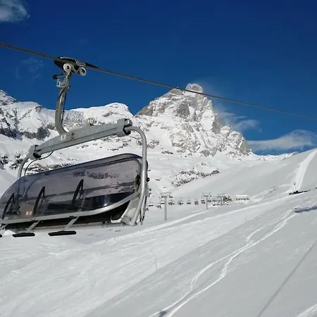 Skichaletcervinia 7p Ski In Ski Out Aan Piste Nr. 5 Uitzicht Matterhorn